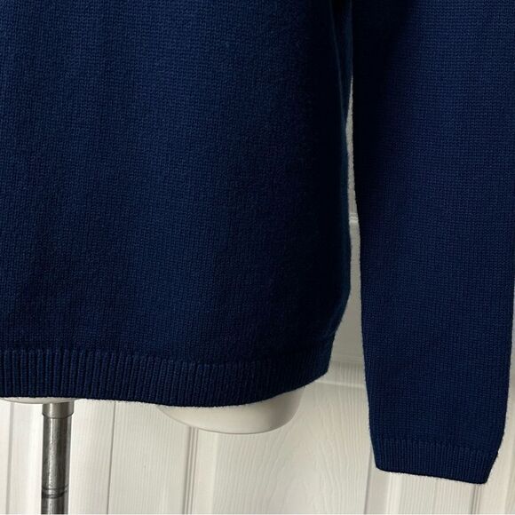 Talbots Lambswool Bejeweled Holiday Sweater Large - Picture 9 of 12